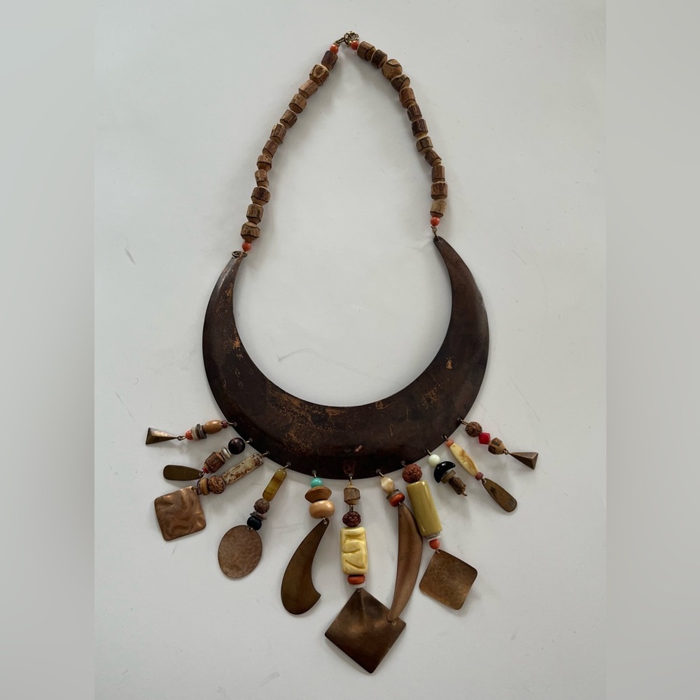 Artisan Brown Crescent Necklace